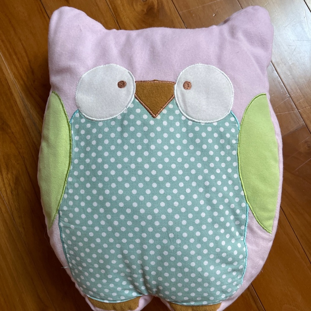 Owl plush stuffed animal throw pillow Jumping Beans